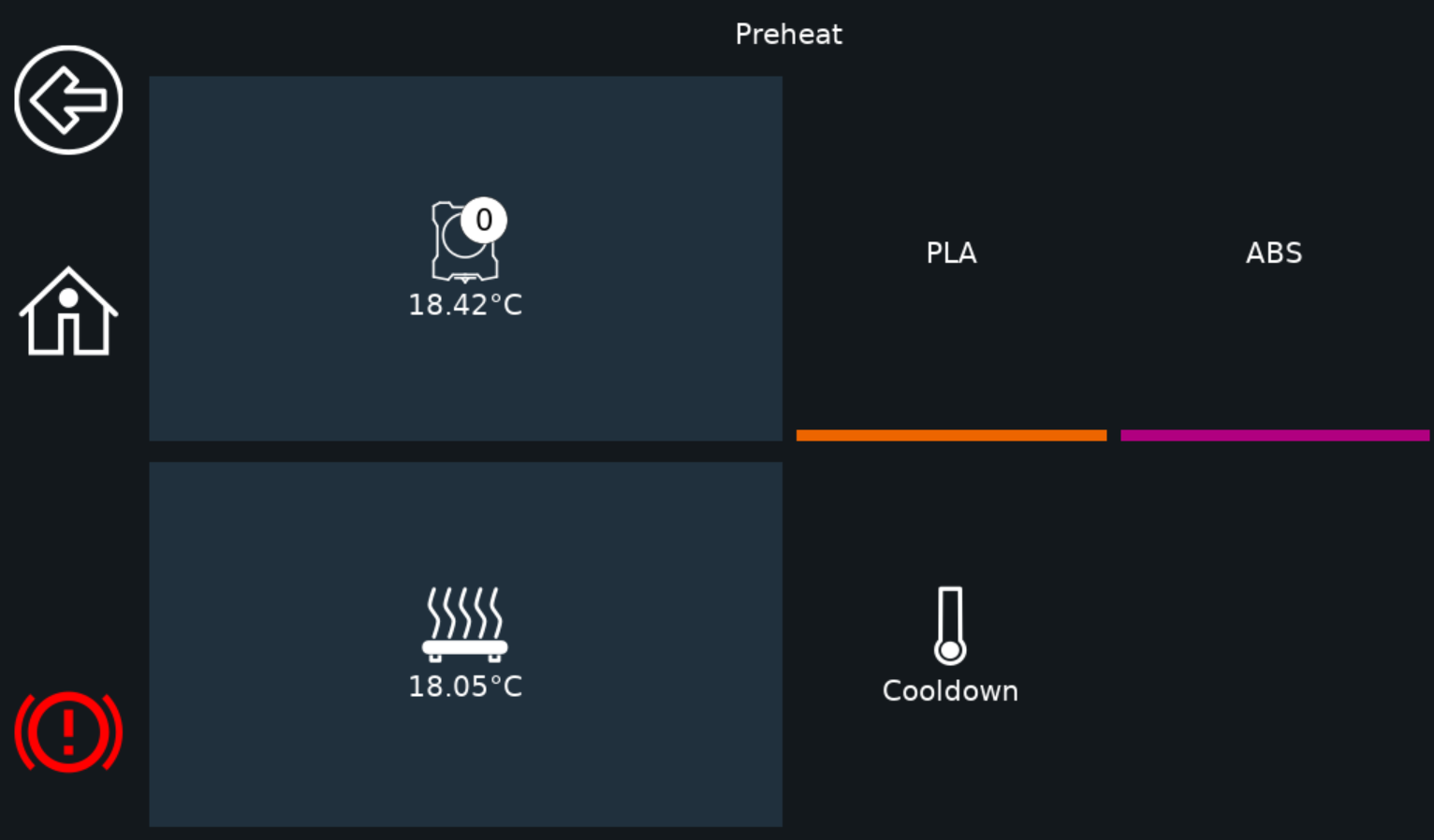 Preheat Panel